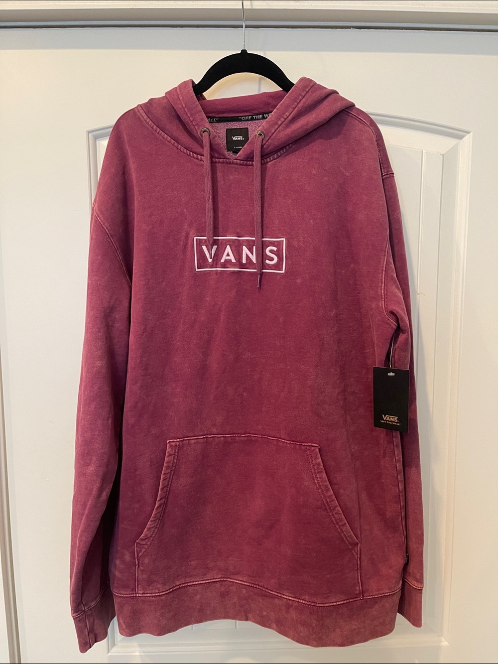 Vans Men's Crewneck Hoodie in Faded Berry